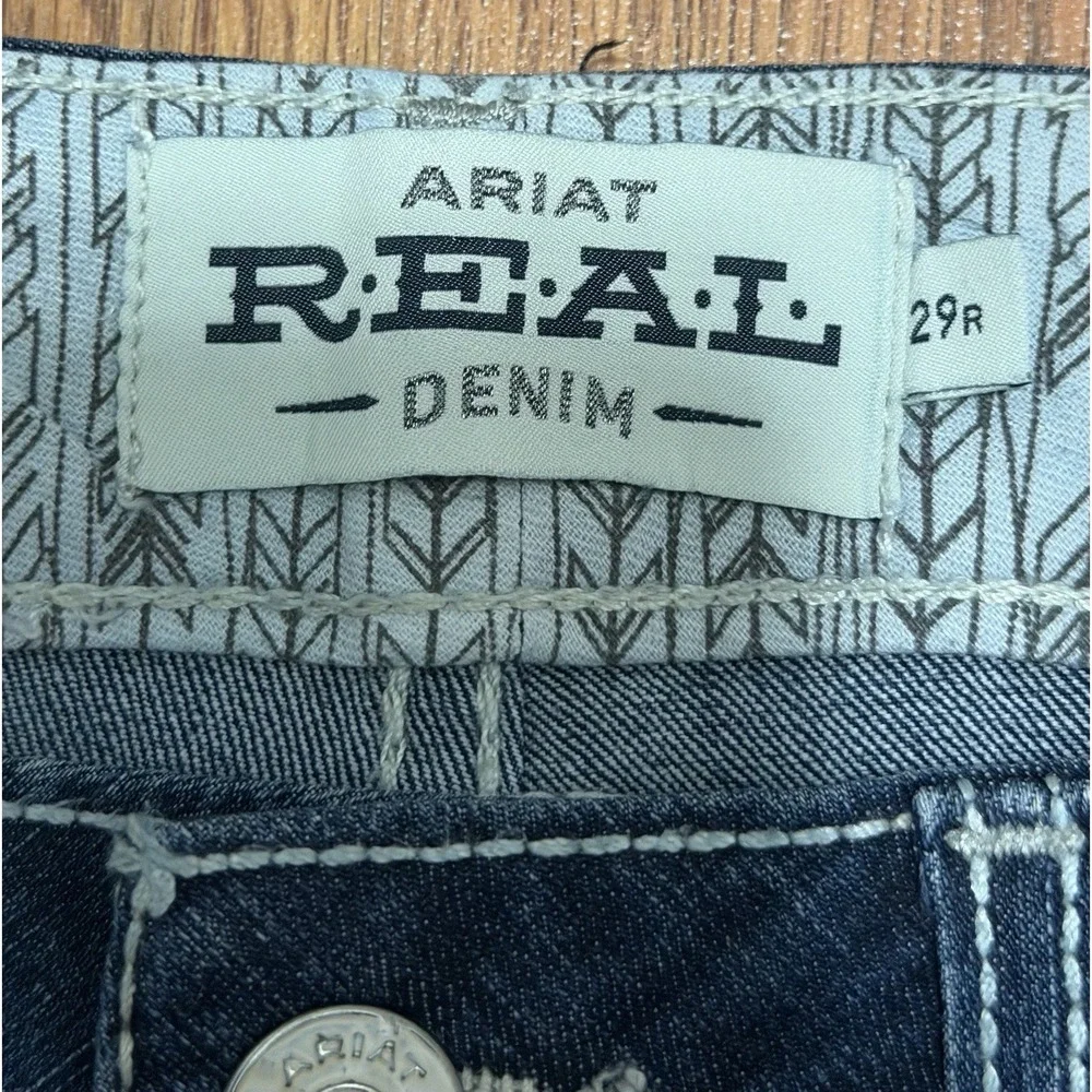 Ariat REAL Jeans Womens 29R Shayla Bootcut Arrow Fit Mid Rise Stretch Western